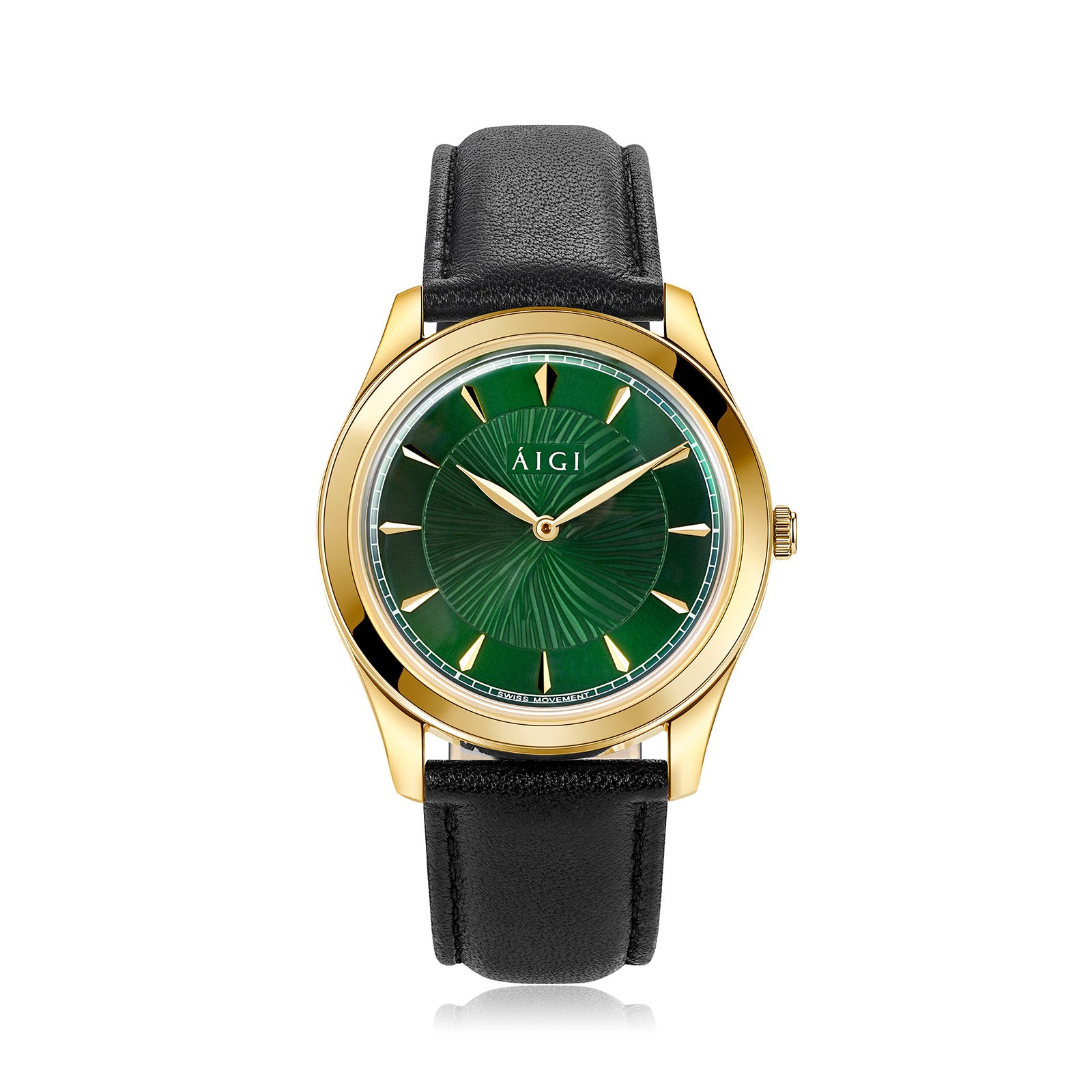 AURORA 38MM - BLACK LEATHER