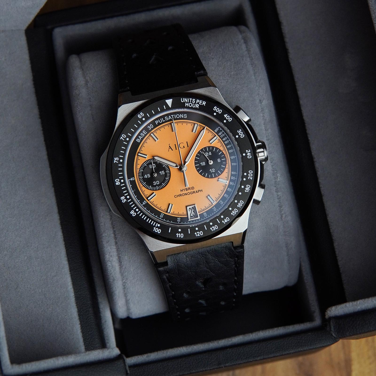 Arctic Chrono II Orange Black Chronograph