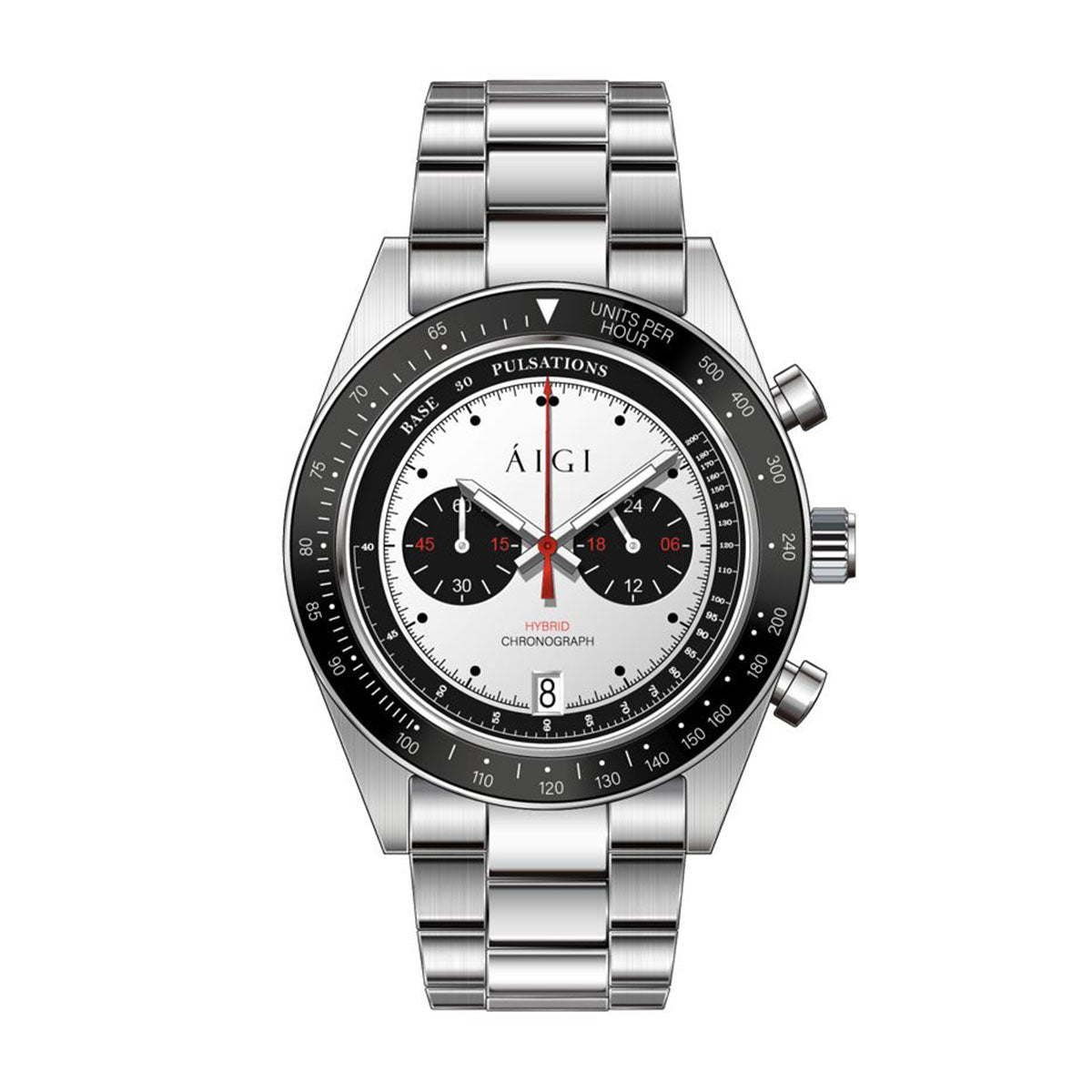 ARCTIC CHRONO HYBRID - PANDA - AIGI Watches