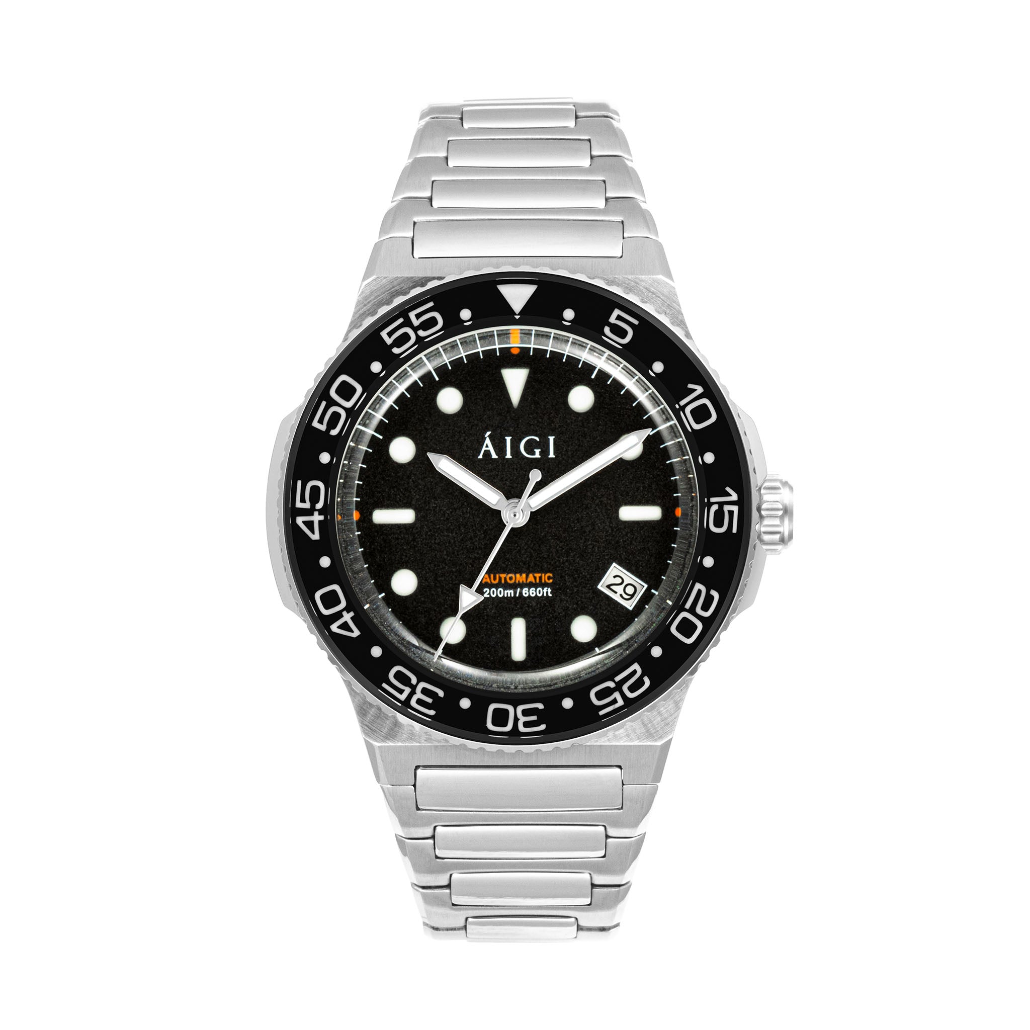 All black hot sale dive watch