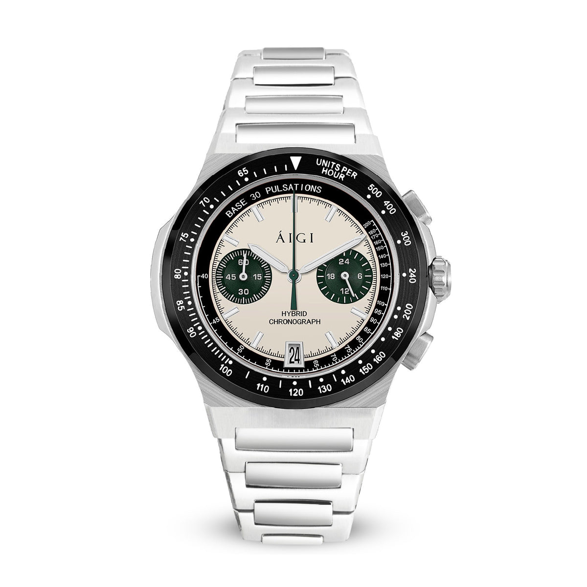 AIGI Arctic Chronograph II Cream – Mecha Quartz Watches