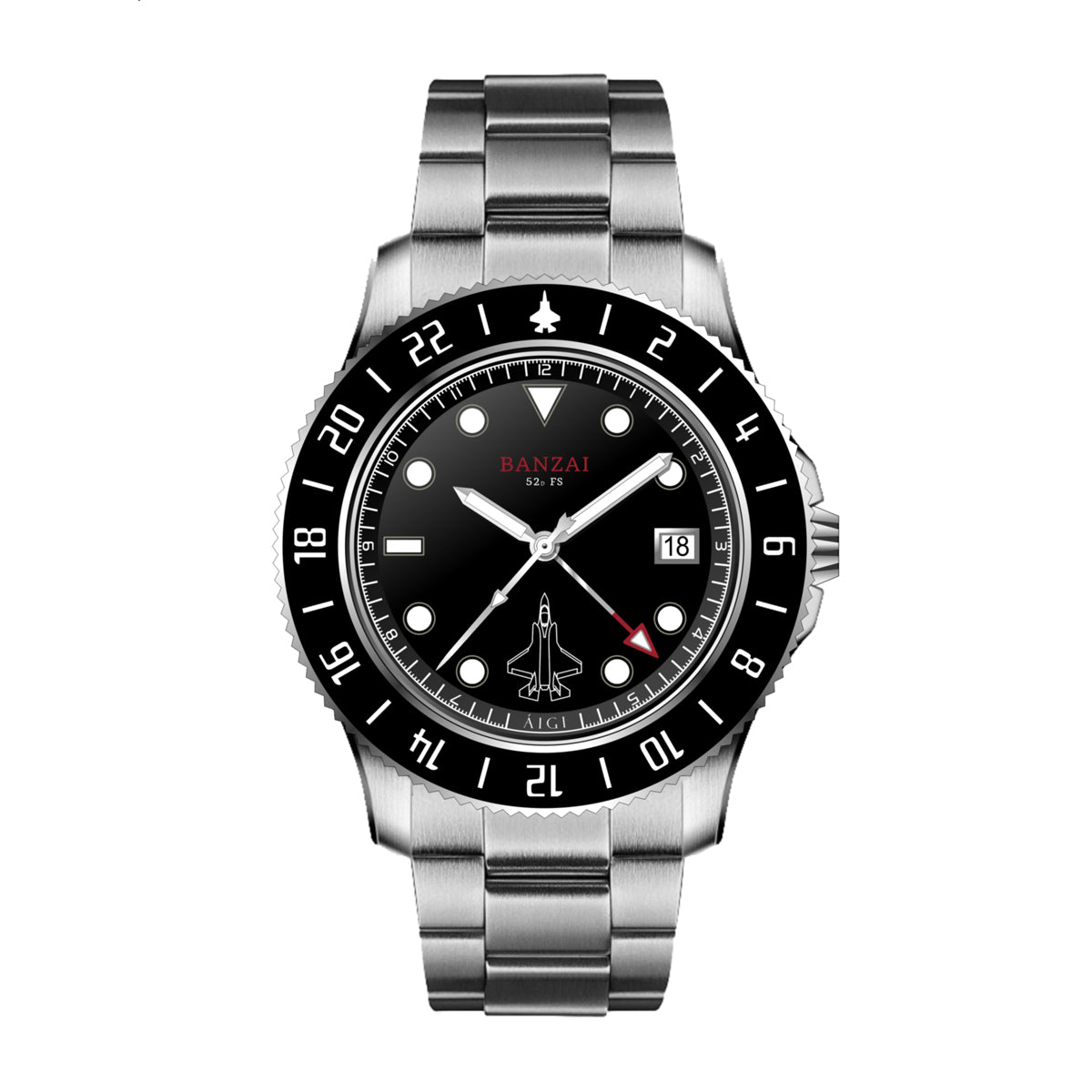 miya The Banzai GMT Watch - F-35 