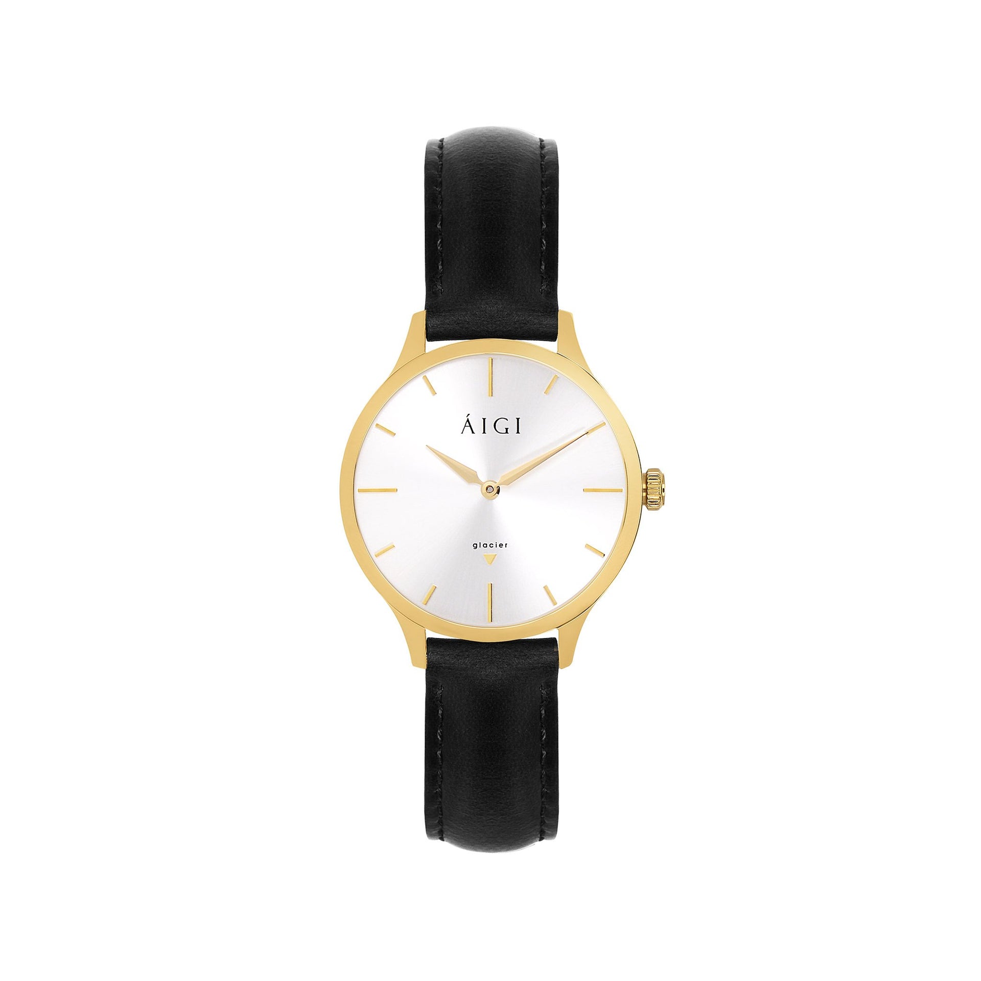 GLACIER GOLD 32MM - BLACK LEATHER