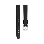 Black Petite 14 mm Leather Watch Strap